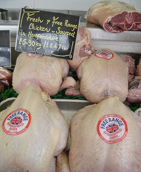 Free Range Chicken - Locally Sourced in Herefordshire.