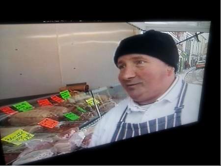 Howard on ITV News, at The Corn Square Leominster_180113